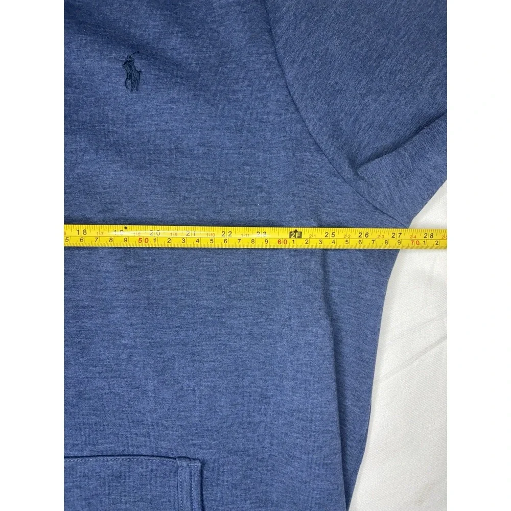 Polo Ralph Lauren Hoodie Men's 2XL Navy Blue Full Zip Hooded Sweatshirt Pockets